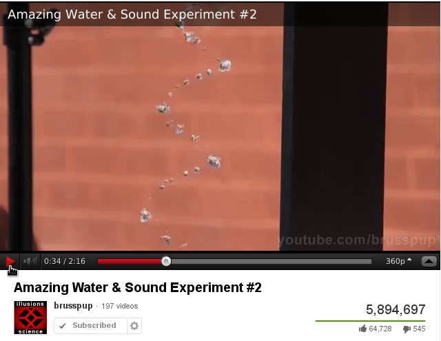 Amazing Water & Sound Experiment #2
